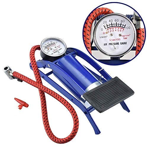 bike foot pump with gauge