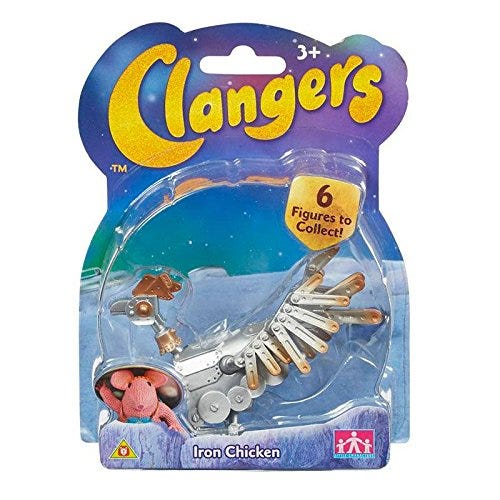 clangers iron chicken toy