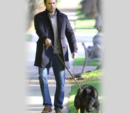 10 guapos actores con sus perros. Ben Affleck tiene junto a su mujer… | by  Barkibu | Barki News Español