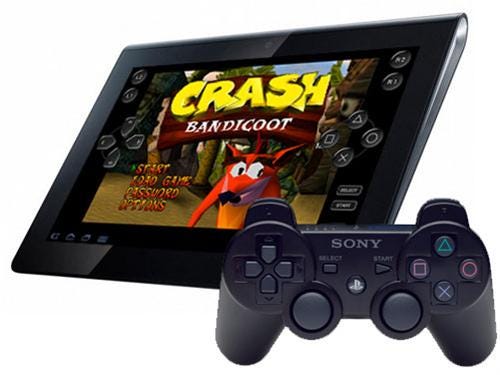 Sony Tablet S with Dualshock Controller | by Sohrab Osati | Sony Reconsidered