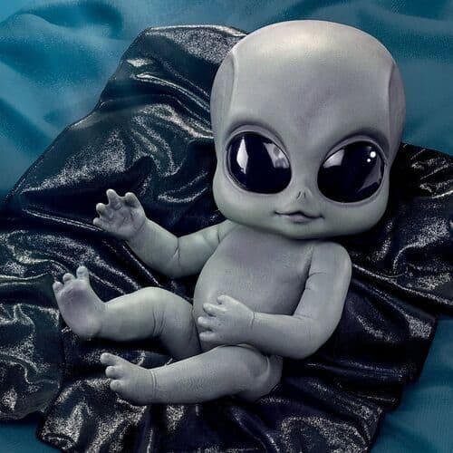 realistic alien baby doll