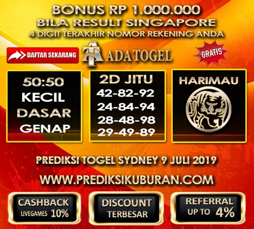 Prediksi Angka Jitu Togel Sidney Selasa 9 Juli 2019 By Prediksi Kuburan Medium