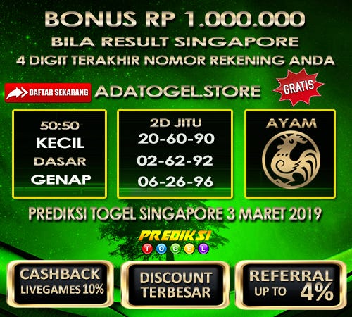 Data pengeluaran togel singapura 2020