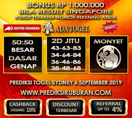 Prediksi Angka Jitu Togel Sidney Jumat 6 September 2019 By Prediksi Kuburan Medium