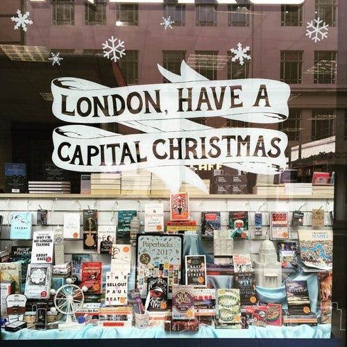 christmas window display