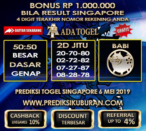 Prediksi Angka Jitu Togel Singapura Senin 6 Mei 2019 By Prediksi Kuburan Medium