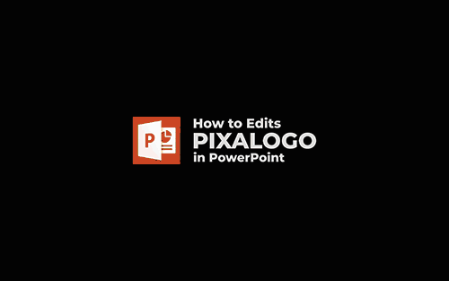 PowerPoint use being graphically shown to edit the logo template easily.