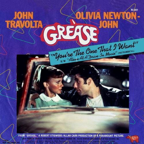 Week 2 John Travolta Olivia Newton John You Re The One That I Want By Penny Brazier Medium
