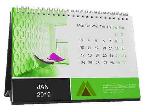 Desk Calendar 2019 Design2print Medium