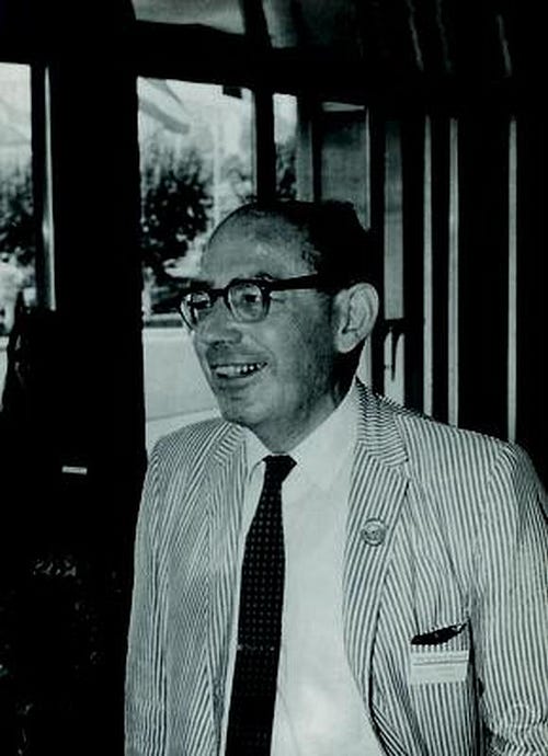 A picture of Abraham Robinson from 1970 — to illustrate the story of calculus