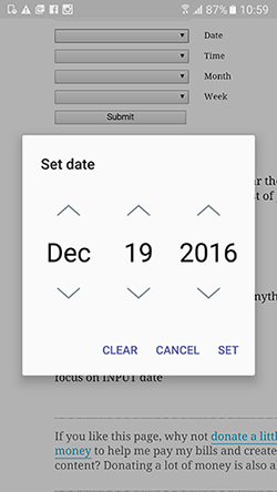 Making input type=date complicated | by Peter-Paul Koch | Samsung Internet  Developers | Medium