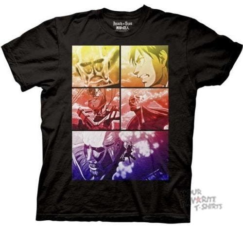 anime character t shirts