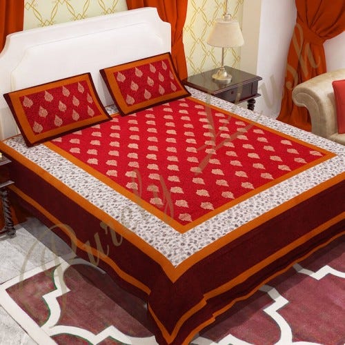 Decor Bedroom With Printed Quilted Duvet Cover Sets