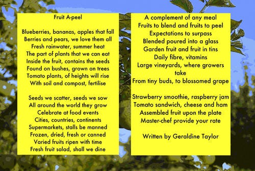 Fruit A Peel Geraldine Taylor Medium