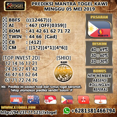 Togelrakyat Wap
, Prediksi Togel Pcso Minggu 5 Mei 2019 By Bdindo Medium