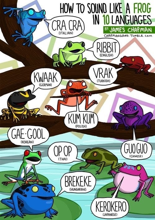 What Does the Frog Say?. Ask any English-speaking toddler and… | by