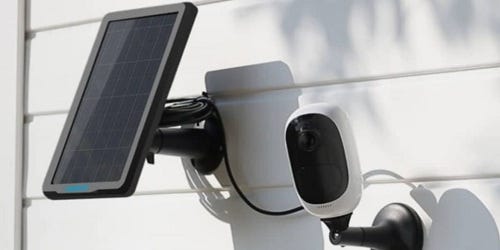 solar power supply for security camera