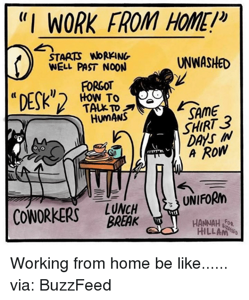 The problem working from home. You’ve done it — you found a job that