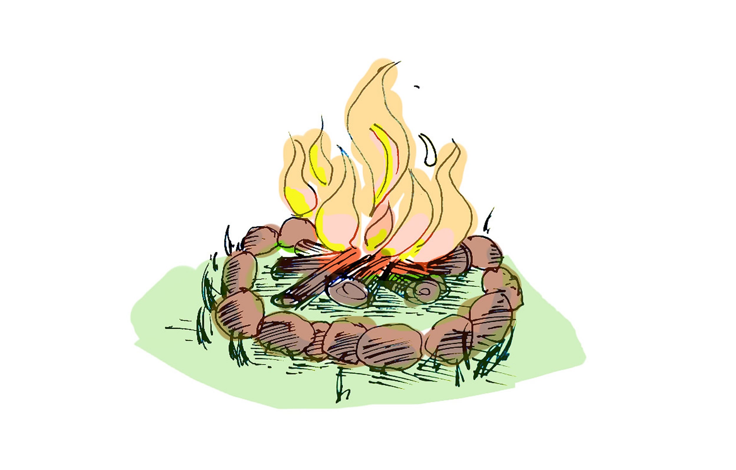 a campfire