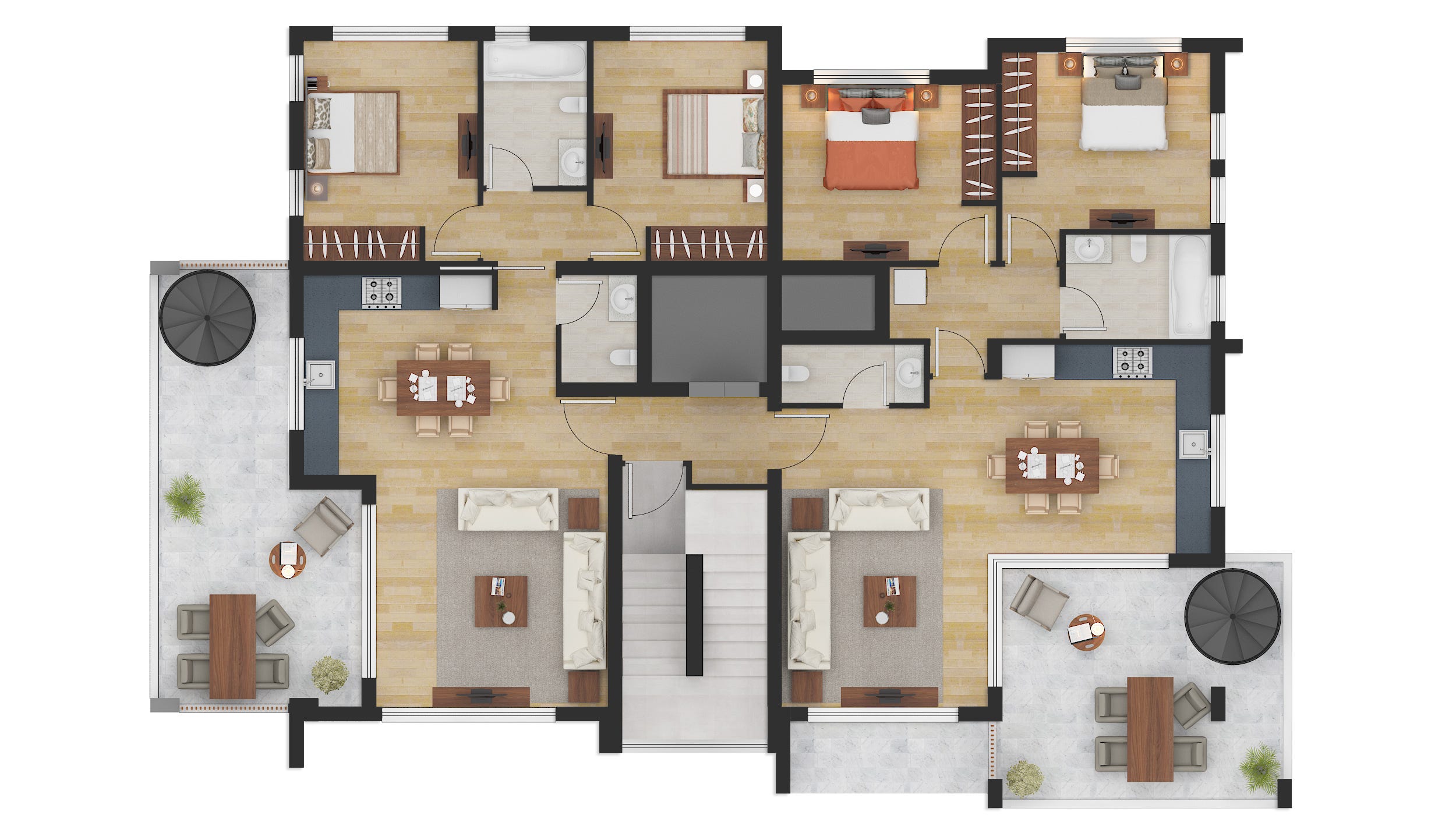 2D Floor Plan Rendering Services for Real Estate Business