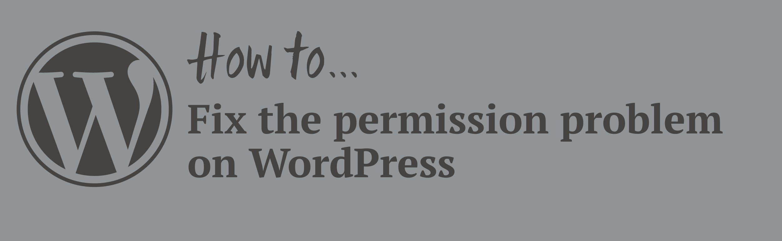 Xampp Wordpress Permission Problem On Mac By Idler Wordblock Medium
