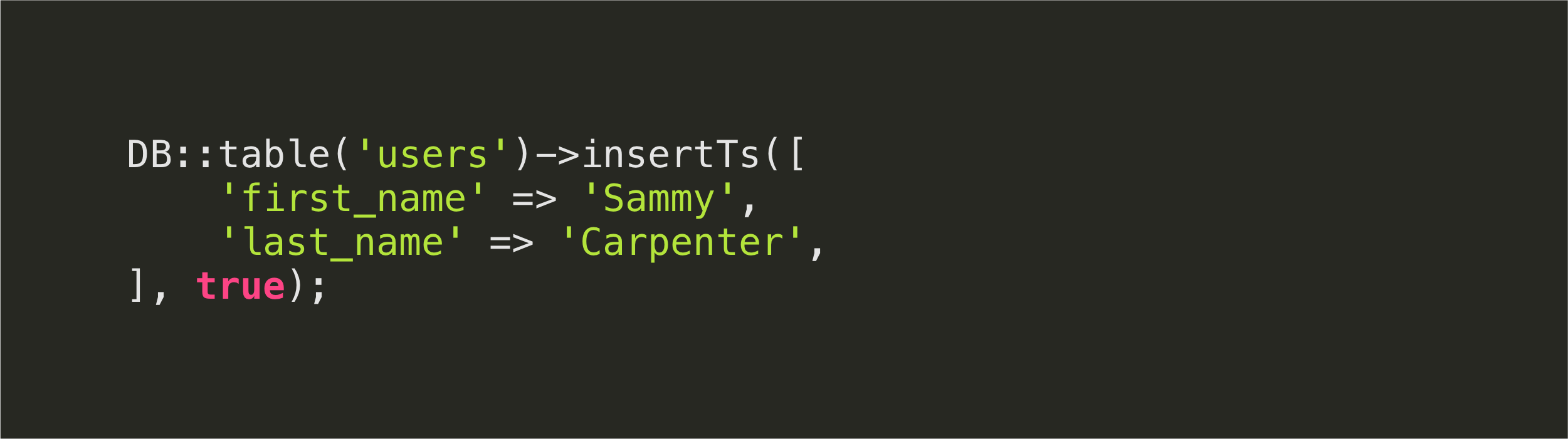 Laravel Auto Saving Timestamp With Query Builder Fattihkoca