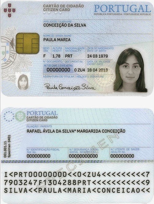 Portuguese Id Card