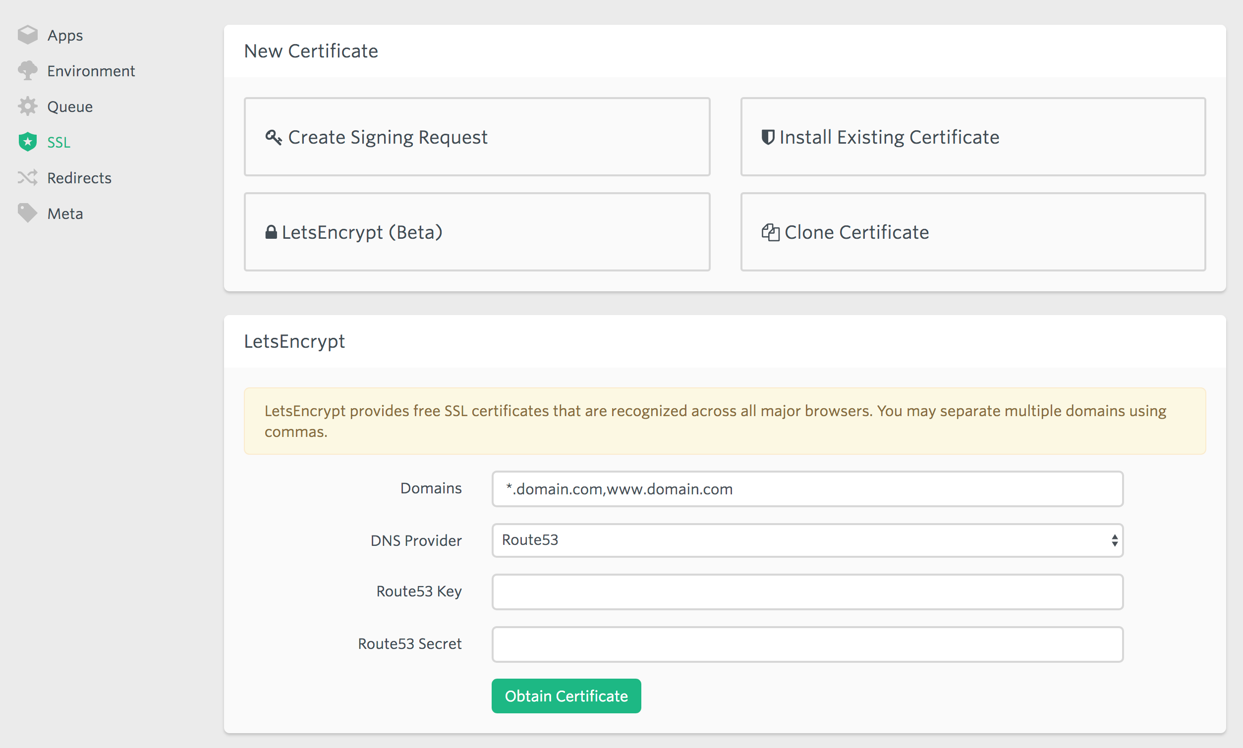 Wildcard LetsEncrypt Certificates on Forge | by Taylor Otwell | Medium