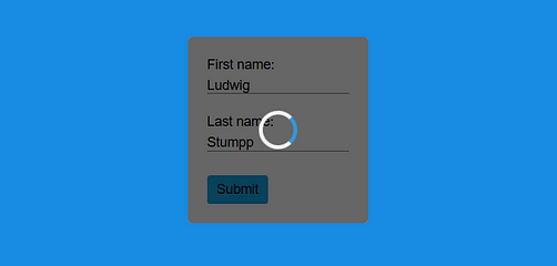 Part 1 How To Build A Web Form With A Loading Animation Using