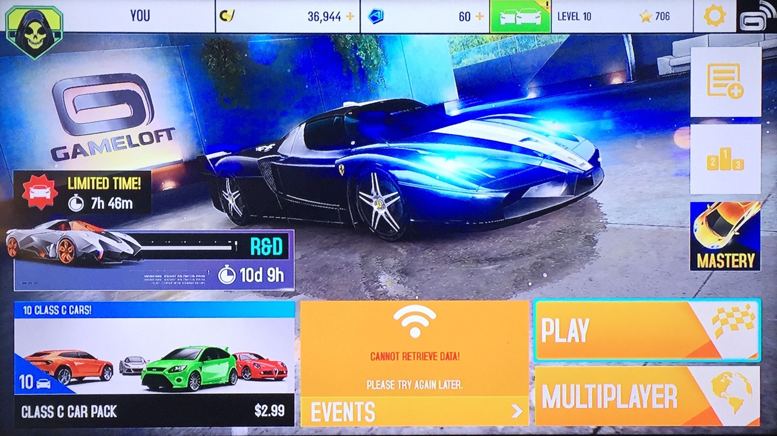 Asphalt 8 Upgrade Chart