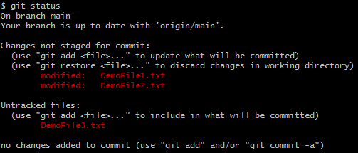 Screenshot of Git command to recover the stashed changes