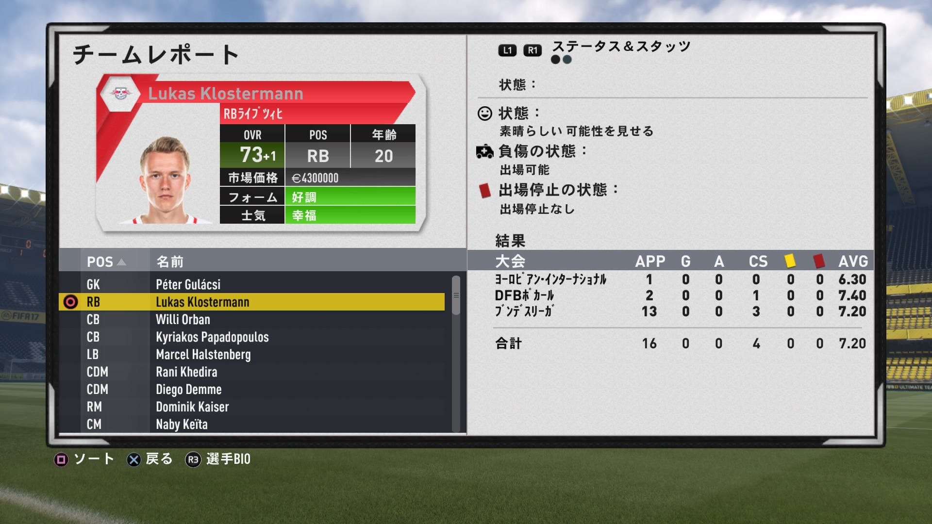 Fifa17 キャリアモードrbライプツィヒの主要選手紹介 随時更新 By 佐藤健太 Medium Fifa17 キャリアモードrbライプツィヒの主要選手紹介 随時更新 By 佐藤健太 Medium