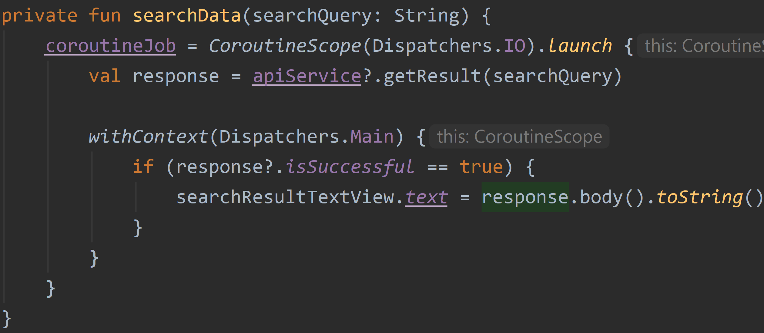 Retrofit API calls using coroutine and suspend functions for beginners