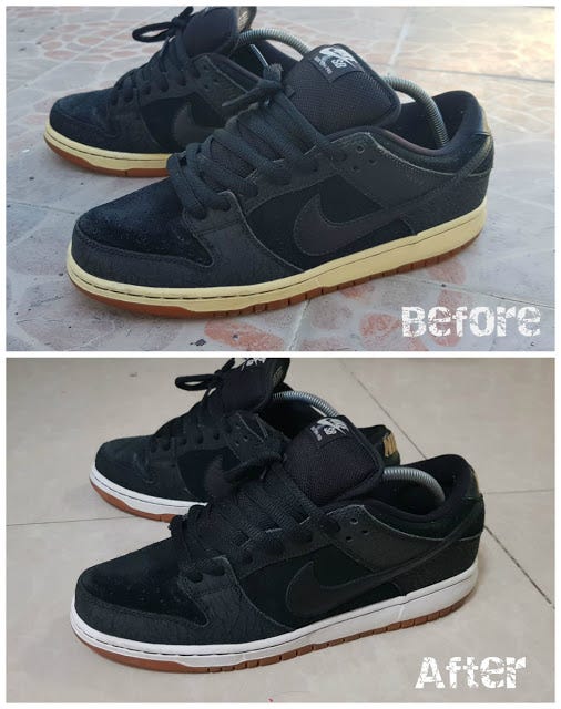 How to Rewhiten Your Yellow Midsoles! | by Skate Shoes PH | Medium