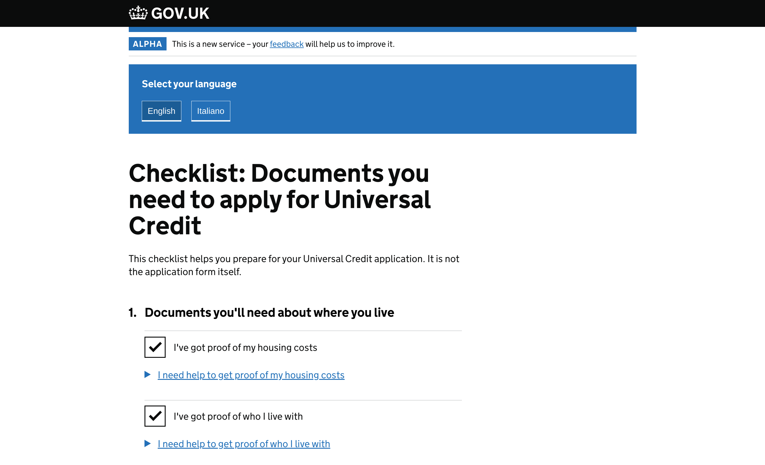 Three prototypes to help people claim Universal Credit successfully