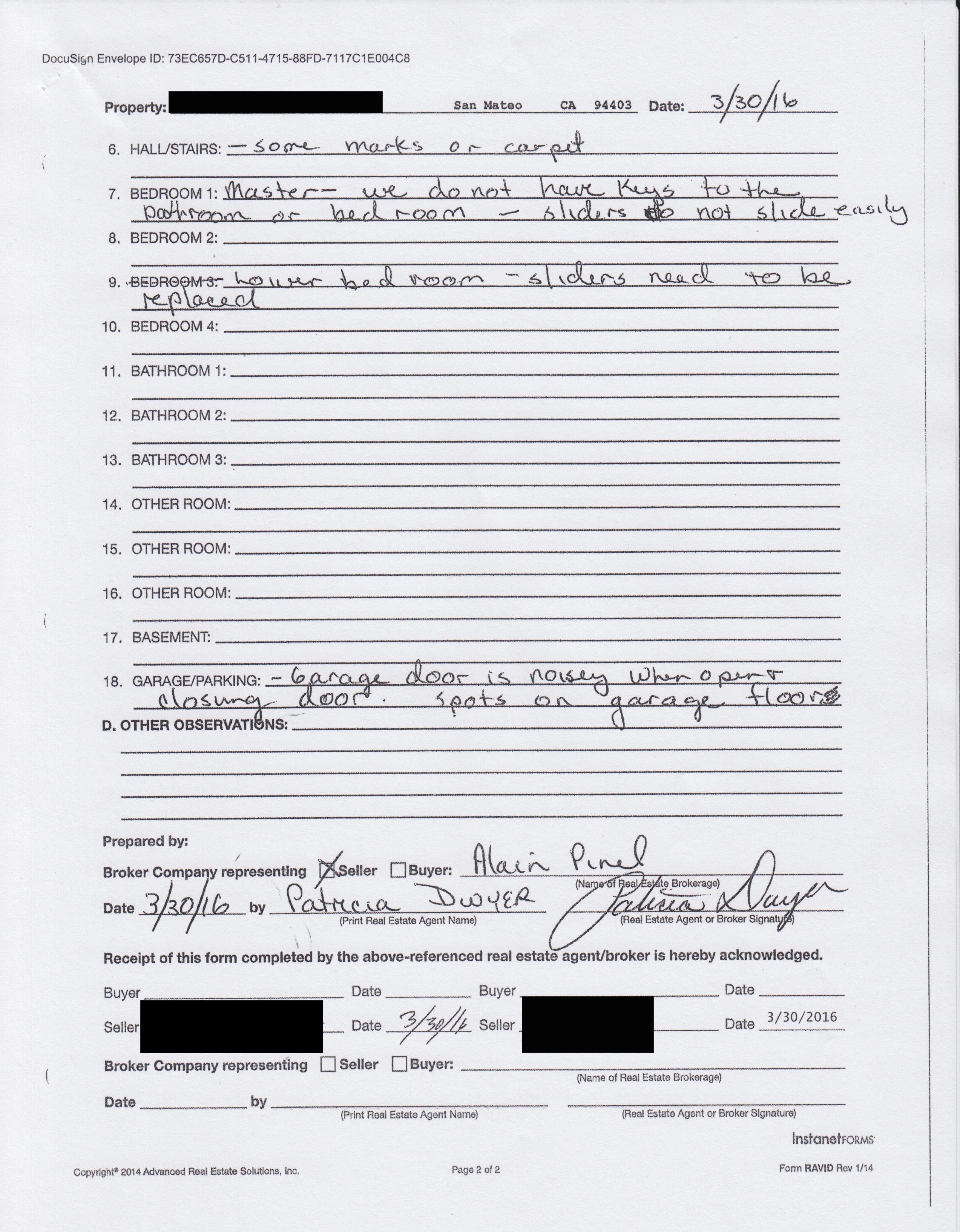 零基础菜鸟湾区买房 — Agent Visual Inspection Disclosure(AVID) by Chi Zhang