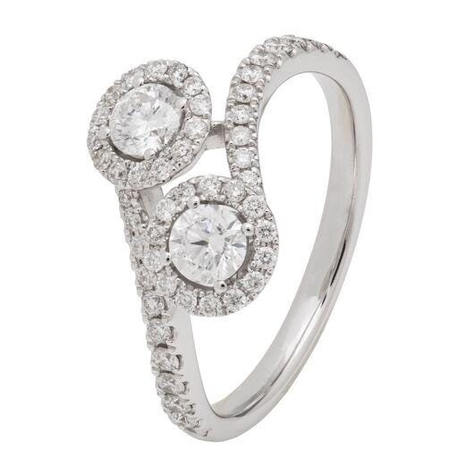 White gold rings online Clearance