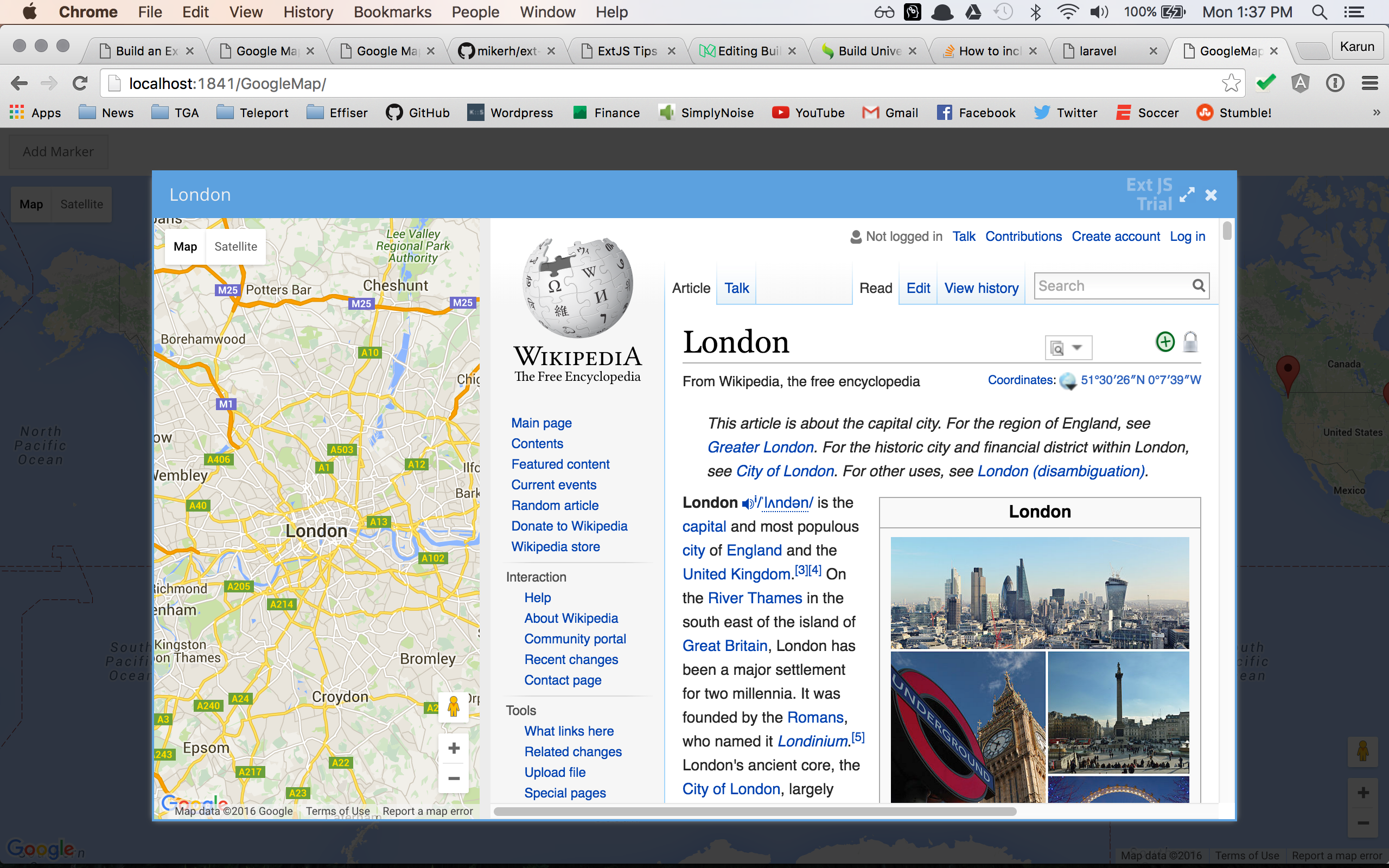 Build a Google Map Panel (GMAP) using markers loaded from a Store in