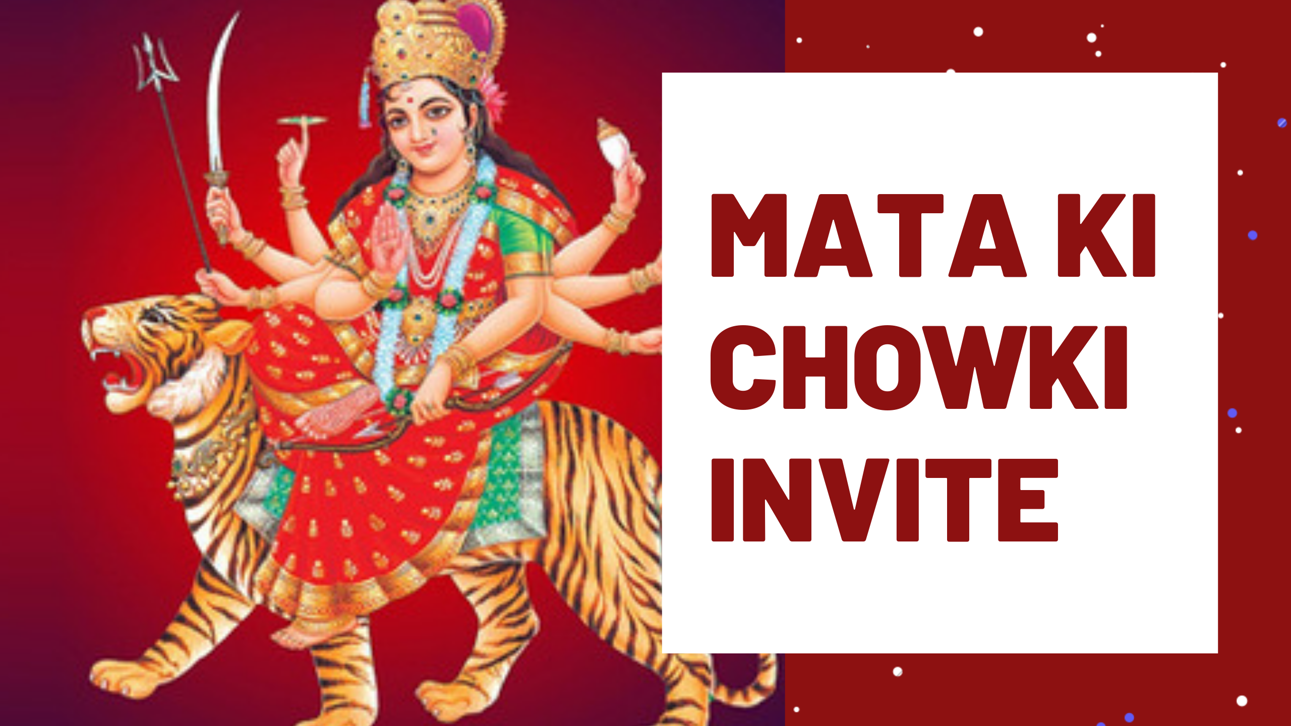 Mata Ki Chowki Invite Happy Invites Medium