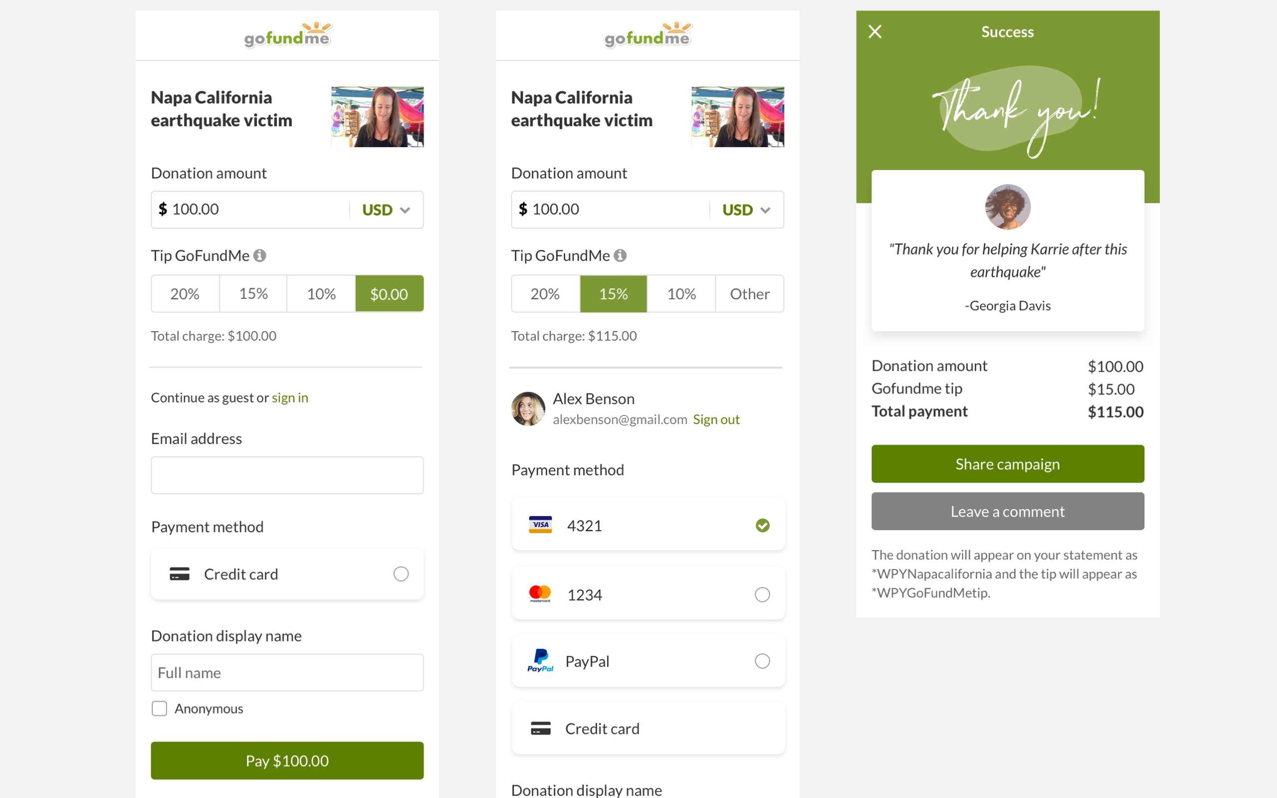 Reimagining The Gofundme Checkout Experience A Ux Case Study By Georgia Davis Ux Collective