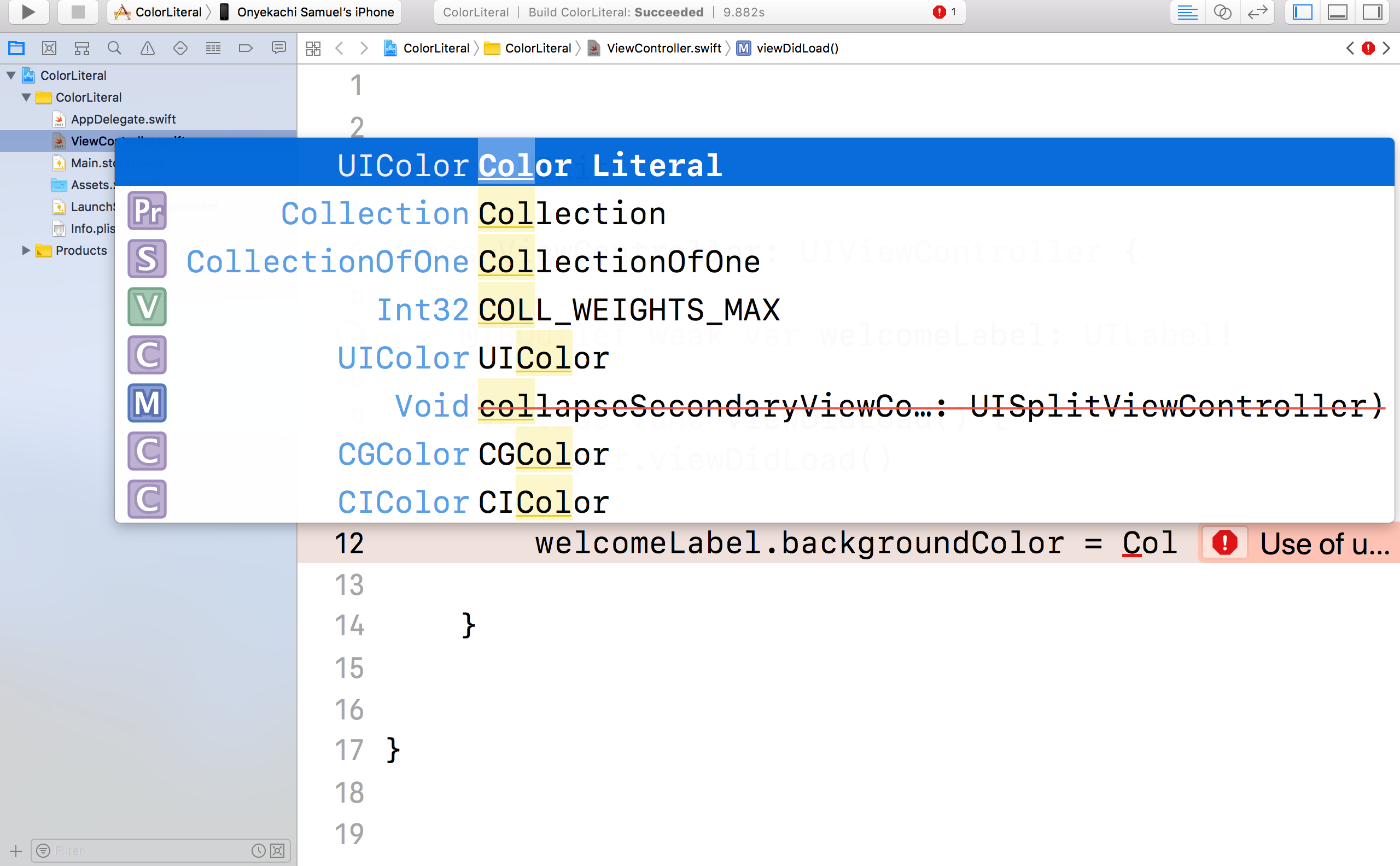 RGB Color combination in Swift with Color Literal by Onyekachi Ezeoke
