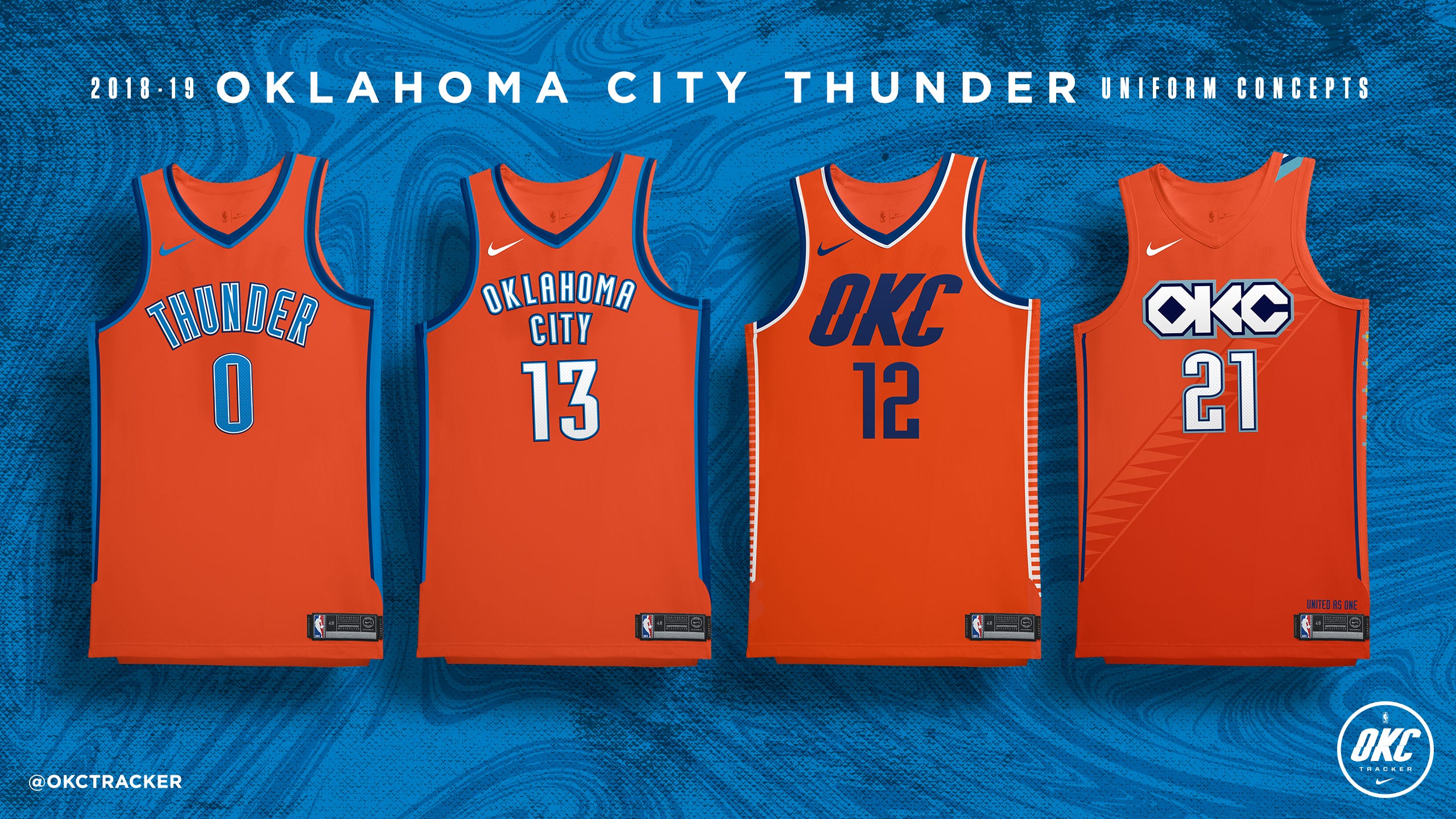 thunder jerseys 2018