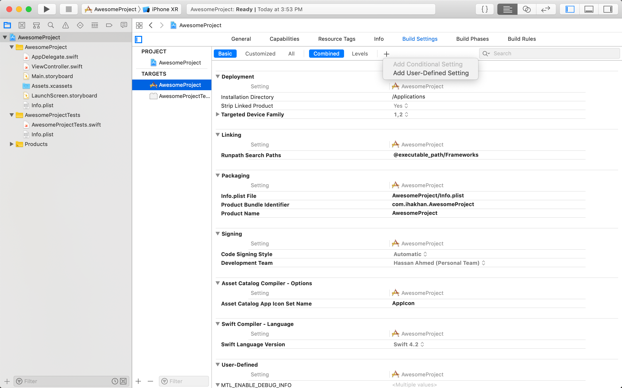 Download Defining Your Own Settings In Xcode Build Settings By Hassan Ahmed Khan Medium Yellowimages Mockups