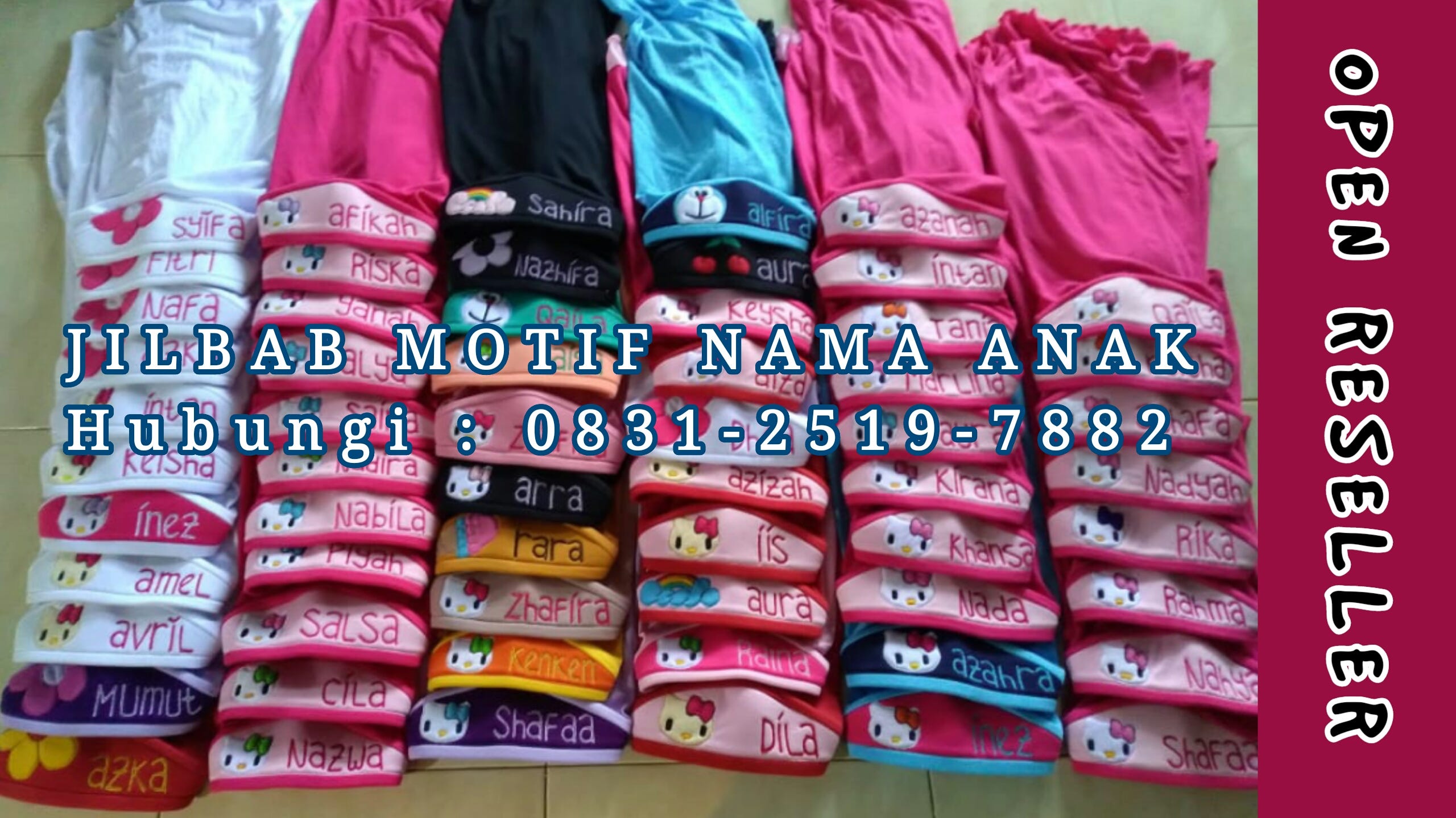 PRODUSEN JILBAB MOTIF NAMA ANAK