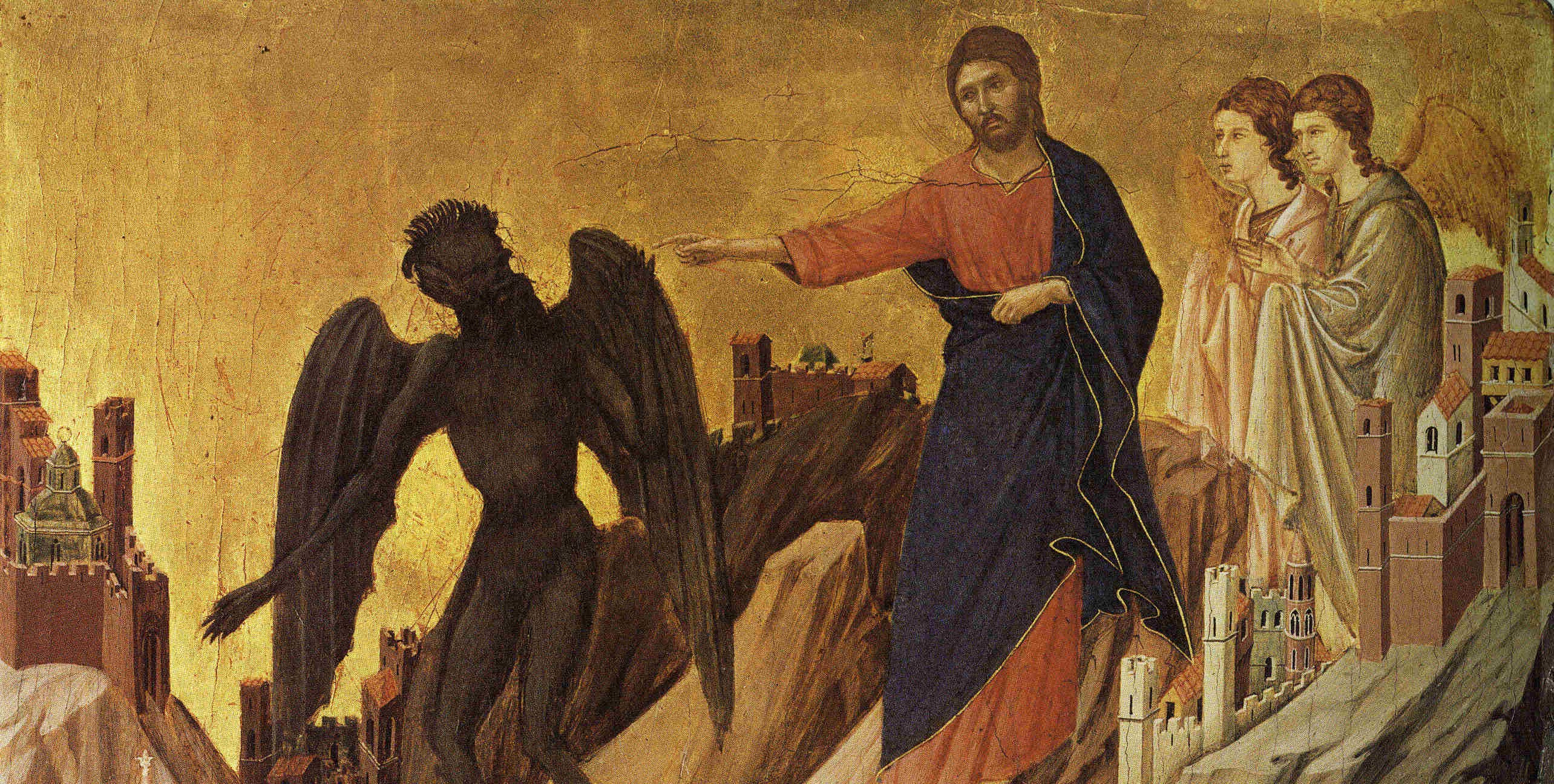 Resultado de imagem para o diabo oferece pão para Jesus icone