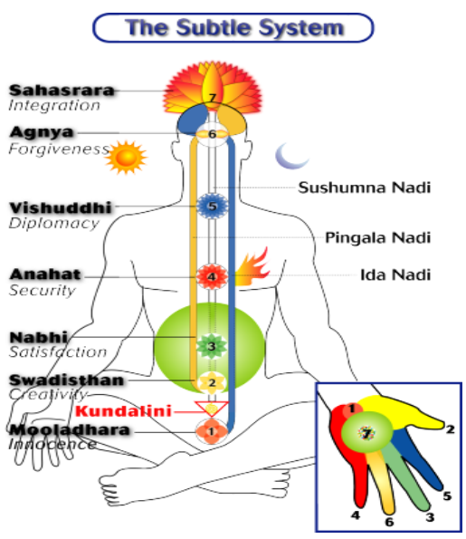 Yoga Nadis Chart