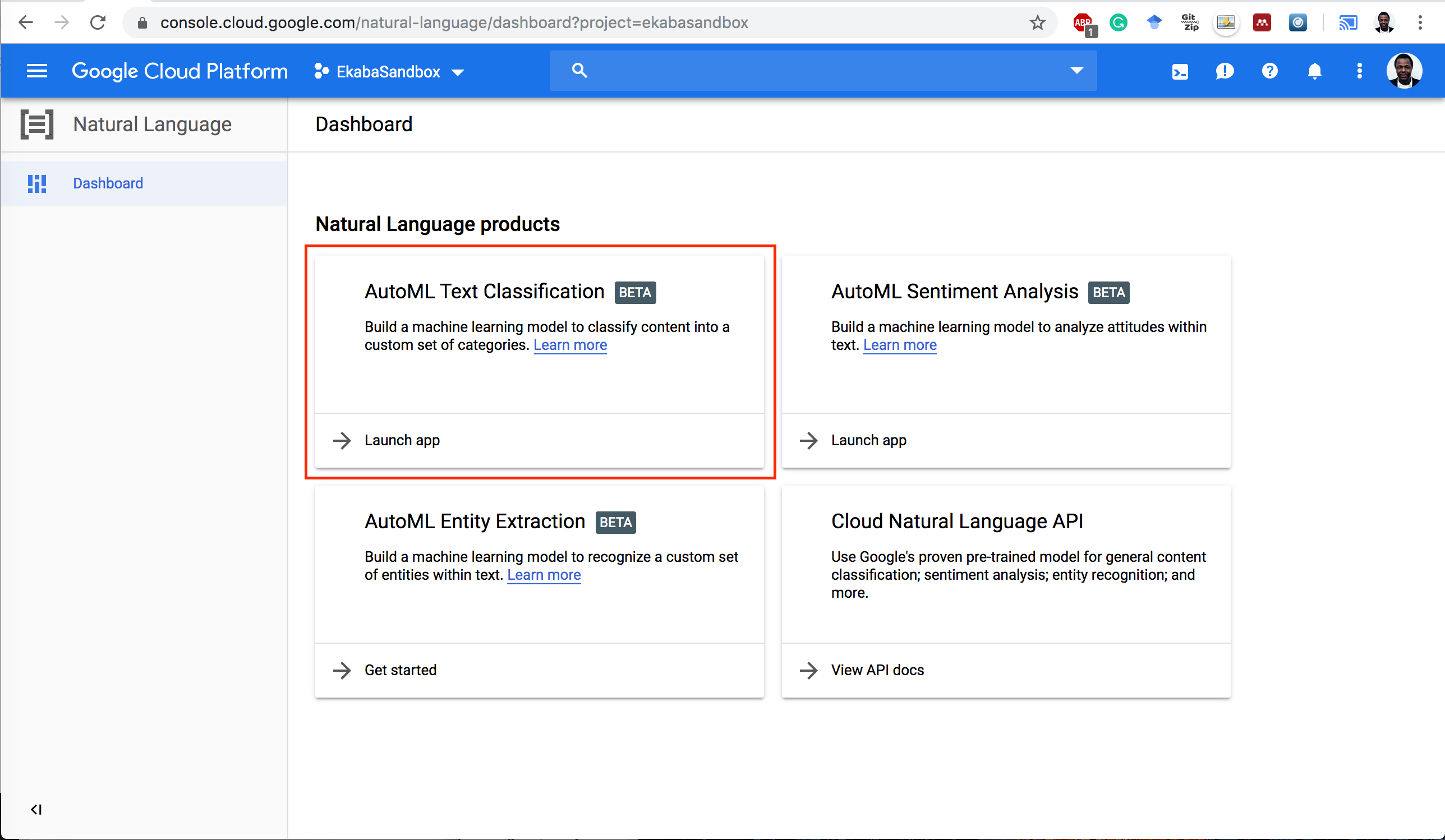 automl natural language tutorial