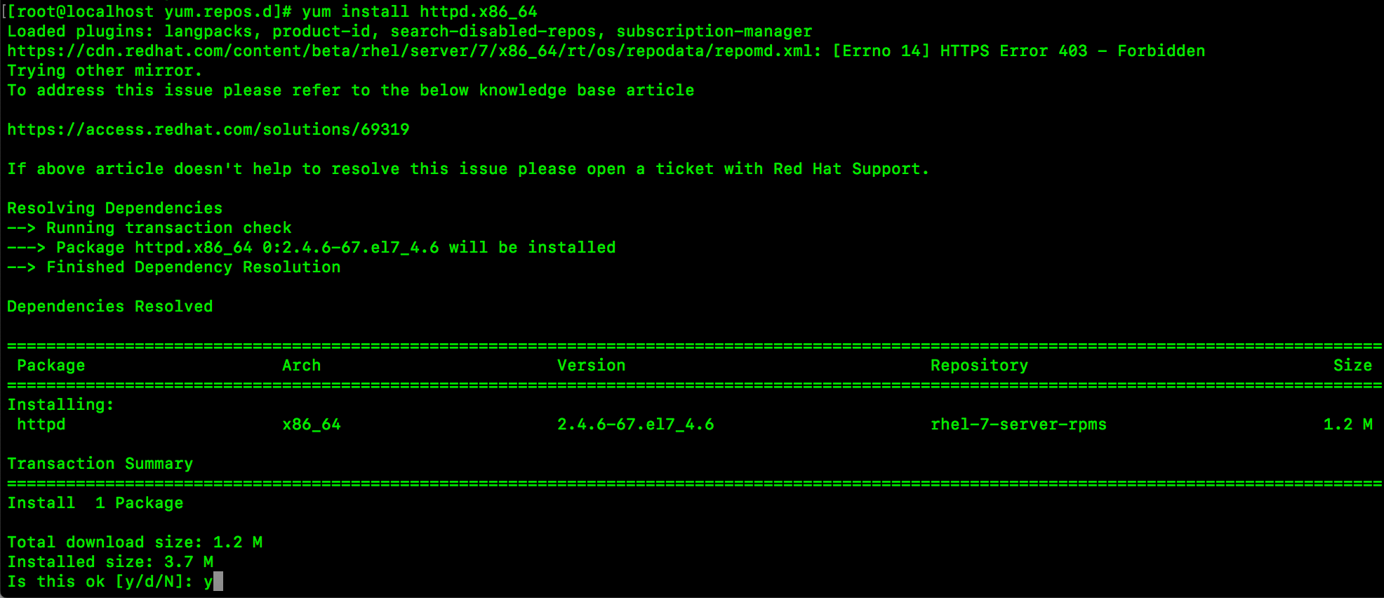 Red hat 4 package manager command line download