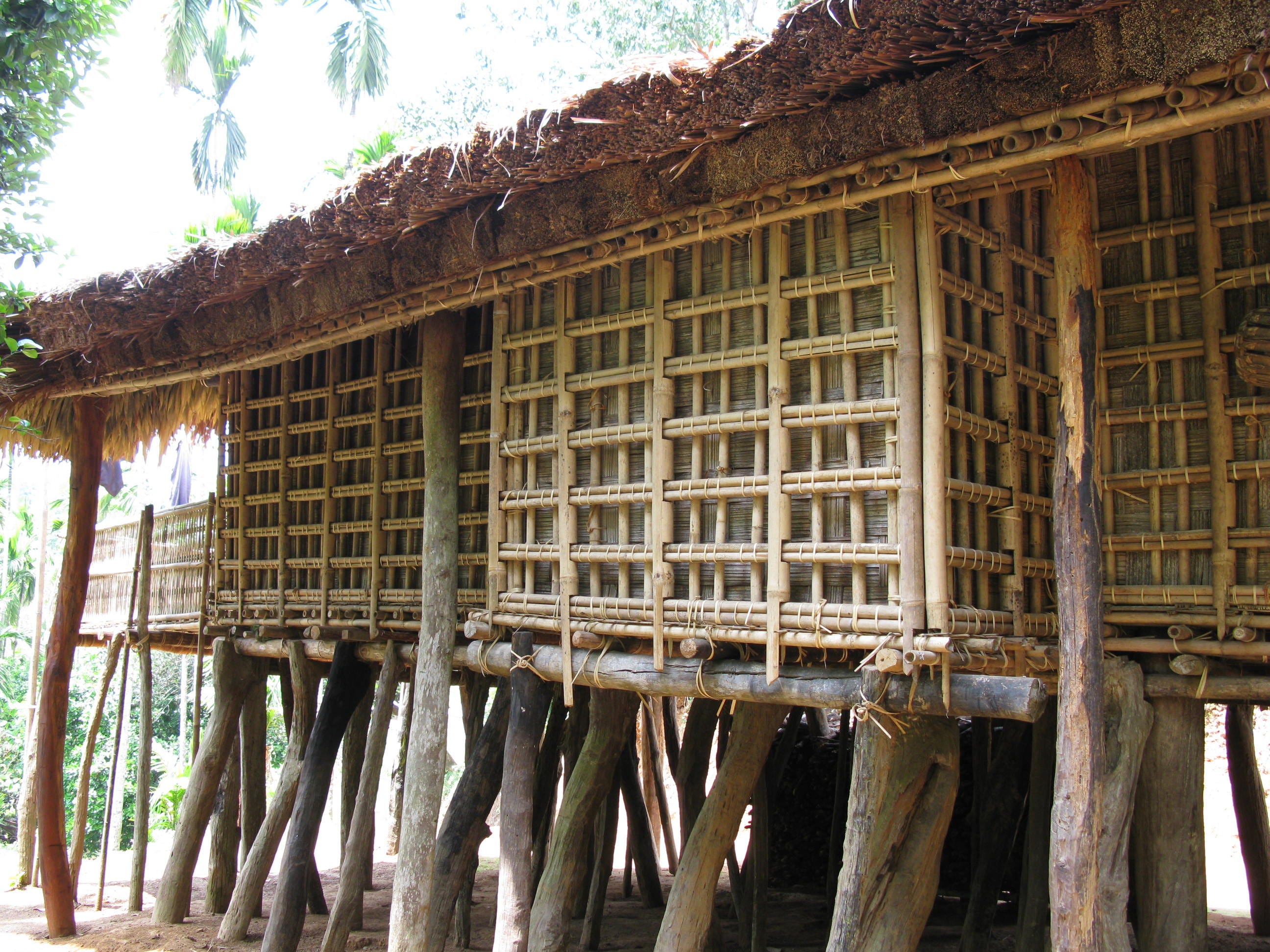 bamboo stick miniature house