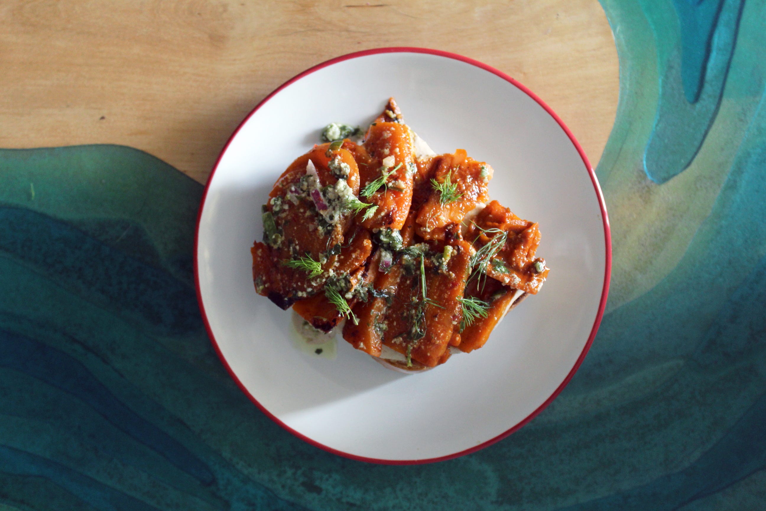 The Perfect Toast Is Topped With Carrot al Pastor by Kevin Vaughn